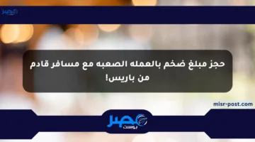 حجز مبلغ ضخم بالعملة الصعبة مع مسافر قادم من باريس!